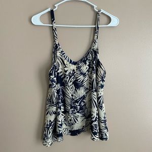 Paper Crane Flowy Double-Layer Tank Top — Size M